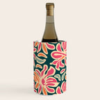 Abstract vintage flower art pattern Wine Chiller Gallery Image 3