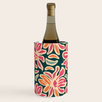 Abstract vintage flower art pattern Wine Chiller Gallery Image 2