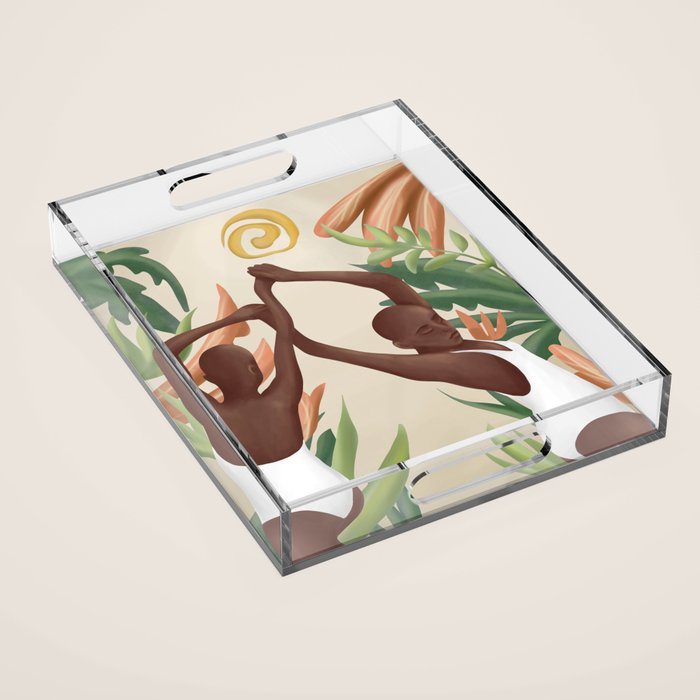 Figural Tropica Acrylic Tray Gallery Image 1