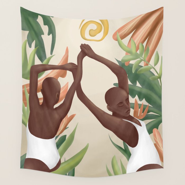 Figural Tropica Wall Tapestry Gallery Image 1
