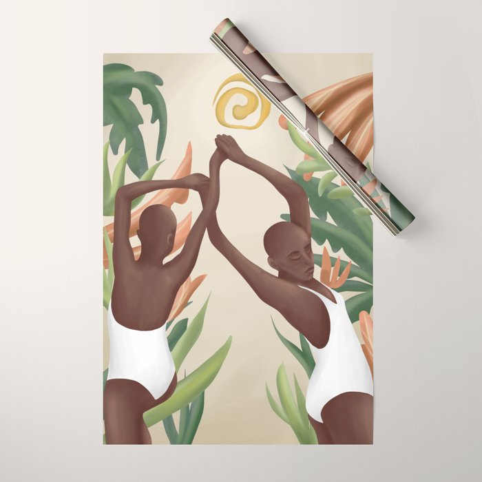 Figural Tropica Wrapping Paper Gallery Image 1