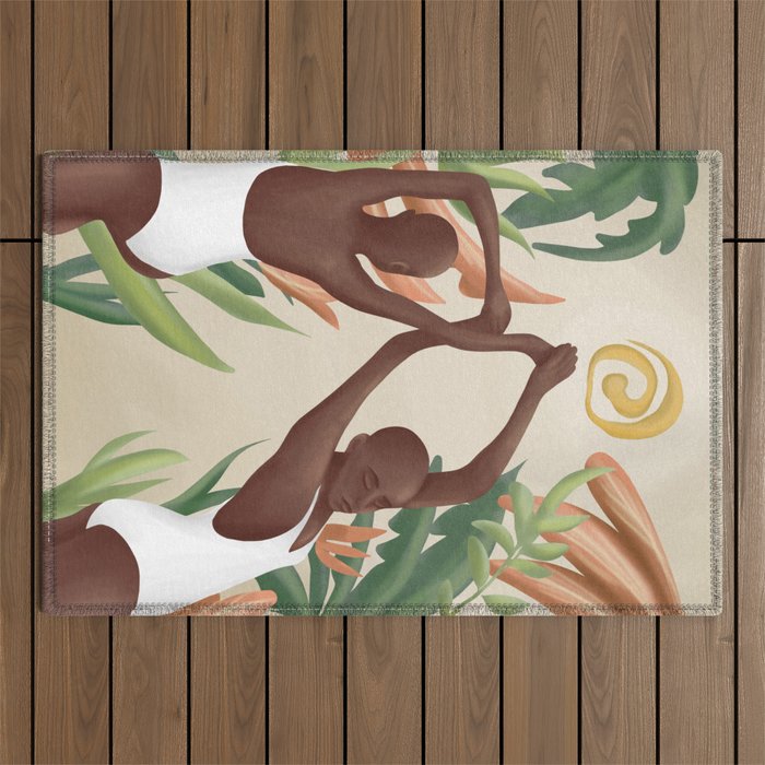 Figural Tropica Outdoor Rug Gallery Image 1