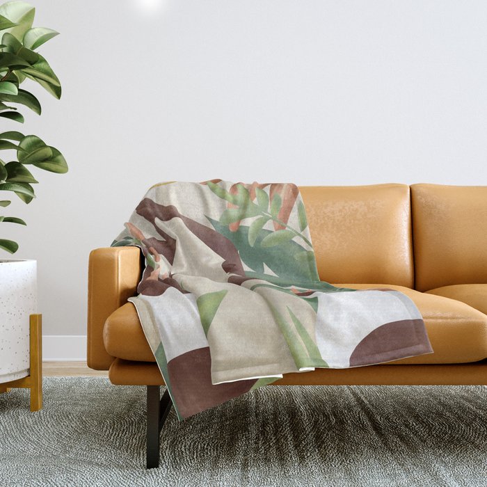 Figural Tropica Throw Blanket Gallery Image 1