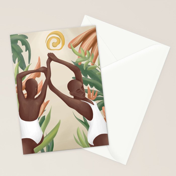 Figural Tropica Stationery Card Gallery Image 2