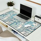 Jungle adventure chalky blue Desk Mat Gallery Image 2