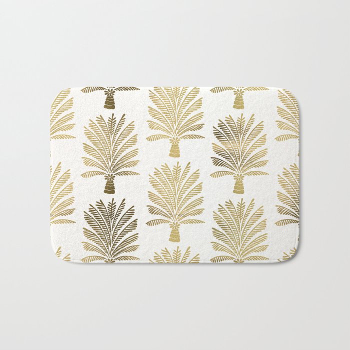 Palm Tree - Gold Palette Bath Mat Gallery Image 1