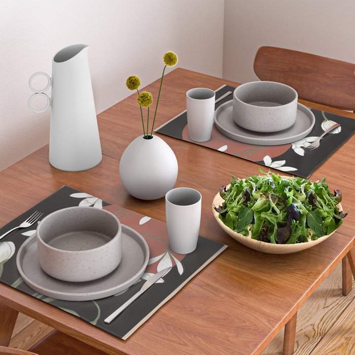 Beautiful Snowdrop Flowers 1 Placemat Gallery Image 2