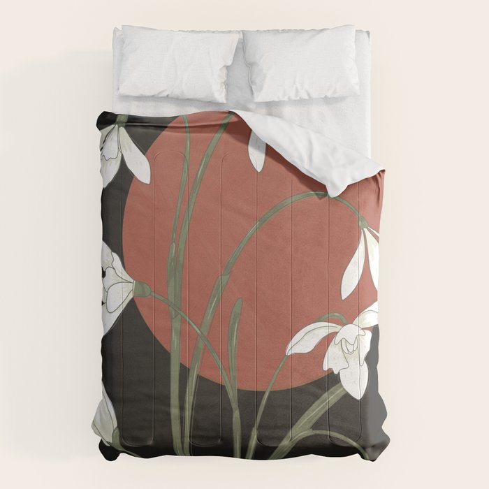 Beautiful Snowdrop Flowers 1 Comforter Gallery Image 6
