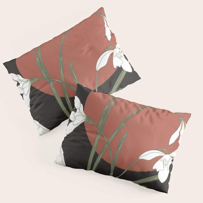 Beautiful Snowdrop Flowers 1 Pillow Sham Gallery Image 3