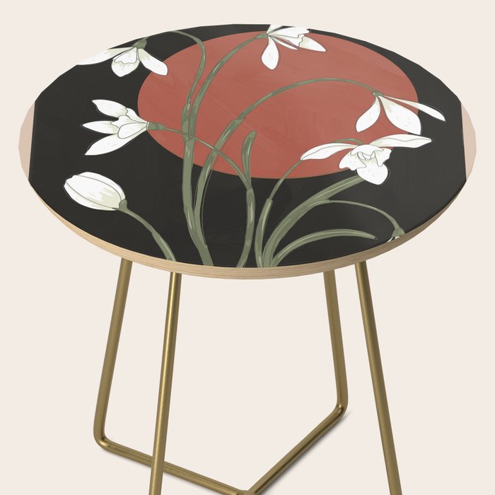 Beautiful Snowdrop Flowers 1 Side Table Gallery Image 2