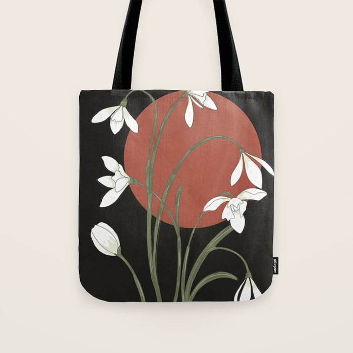 Beautiful Snowdrop Flowers 1 Tote Bag Gallery Image 1