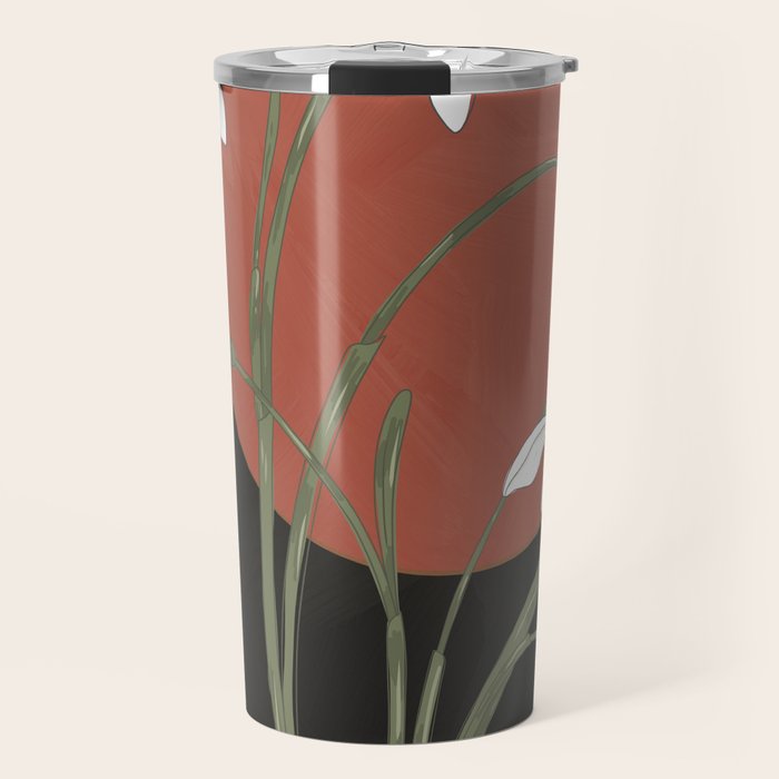 Beautiful Snowdrop Flowers 1 Travel Mug Gallery Image 1