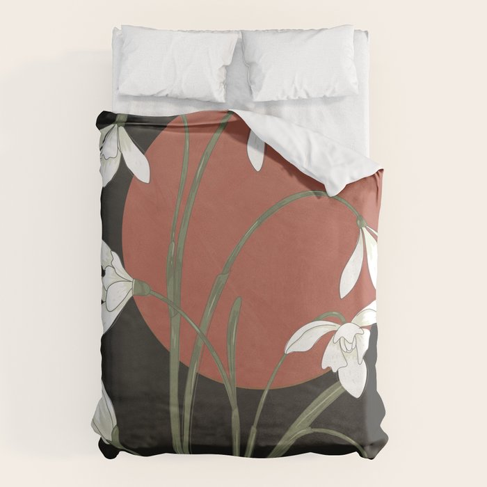 Beautiful Snowdrop Flowers 1 Duvet Cover Gallery Image 1