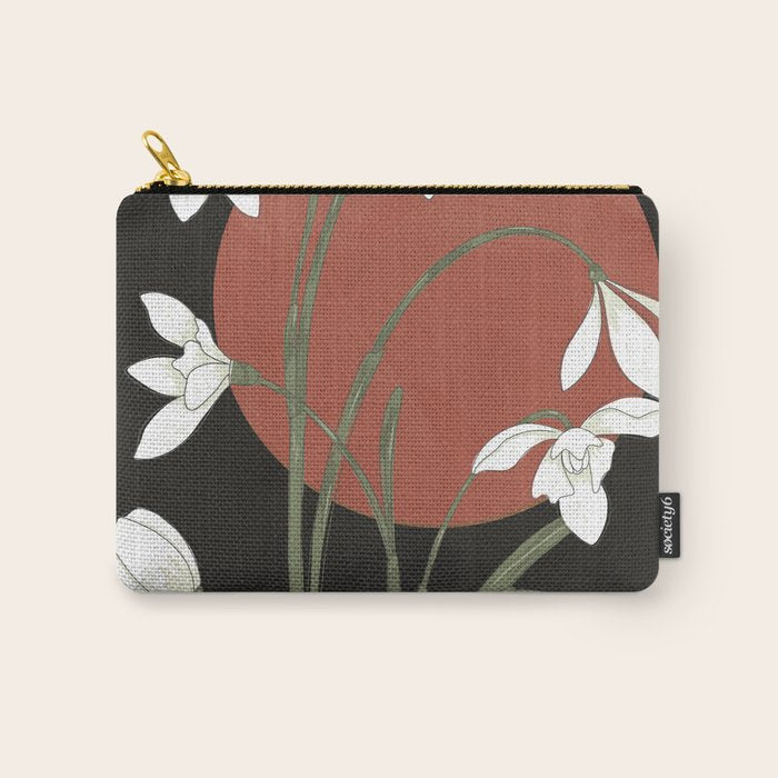 Beautiful Snowdrop Flowers 1 Carry All Pouch Gallery Image 1