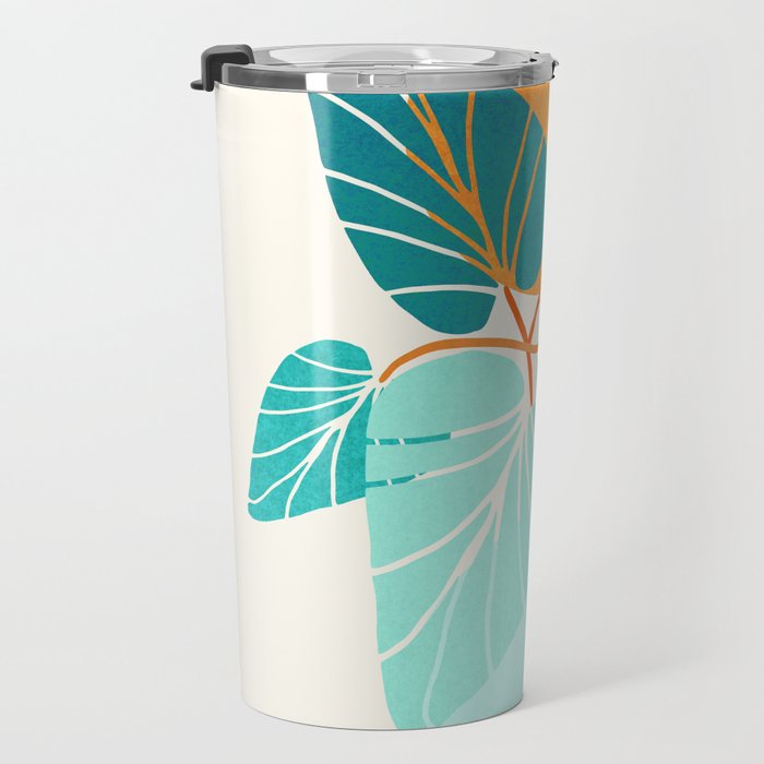 Tropical Symmetry Retro Botanic Travel Mug Gallery Image 3