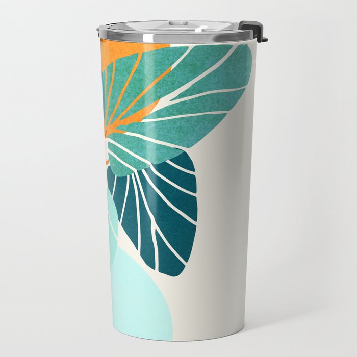Tropical Symmetry Retro Botanic Travel Mug Gallery Image 2