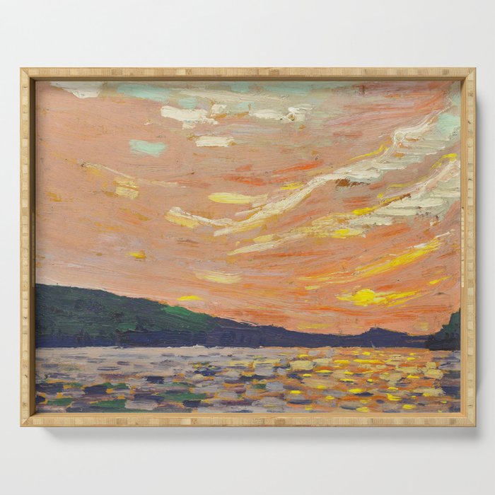 Tom Thomson Smoke Lake Canadian Landscape Artist Serving Tray Gallery Image 1