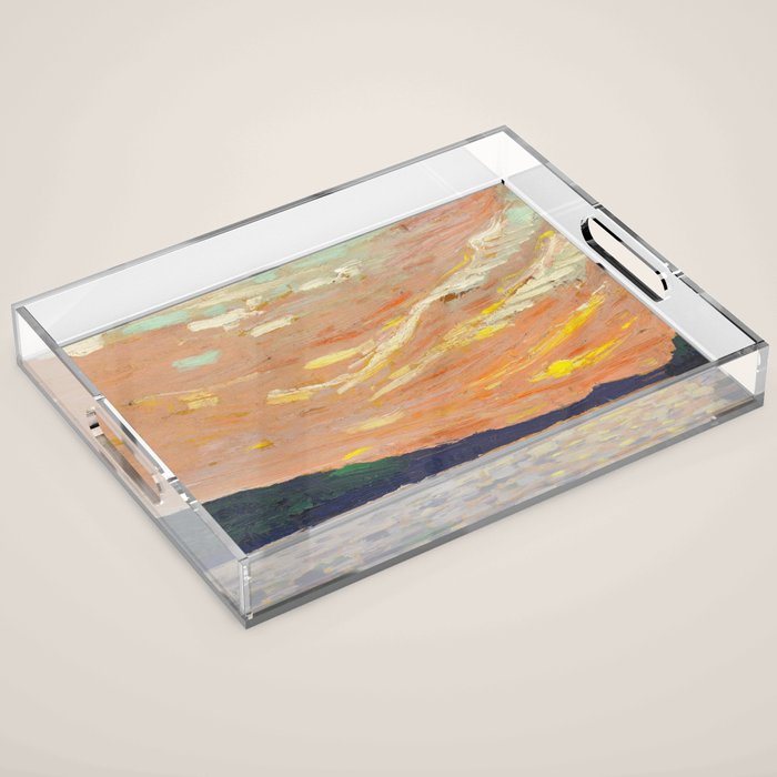 Tom Thomson Smoke Lake Canadian Landscape Artist Acrylic Tray Gallery Image 1