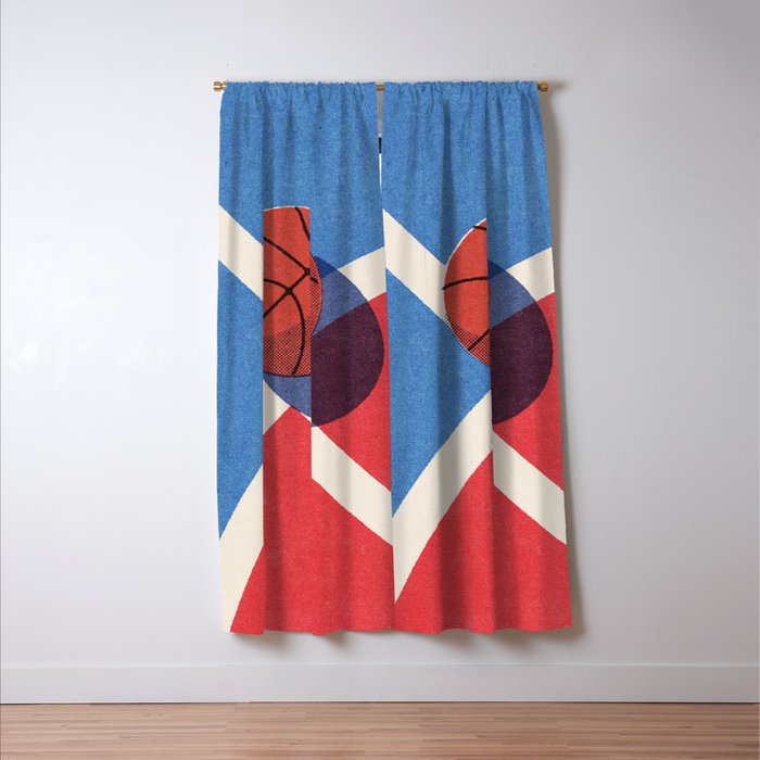 BALLS / Basketball - outdoor I Window Curtain Gallery Image 3