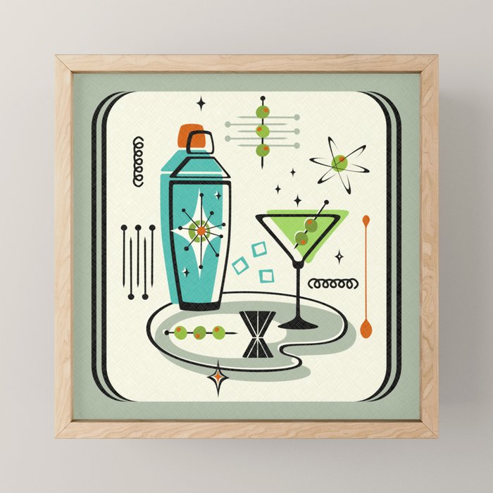 Atomic Martini ©studioxtine Mini Art Print Gallery Image 1