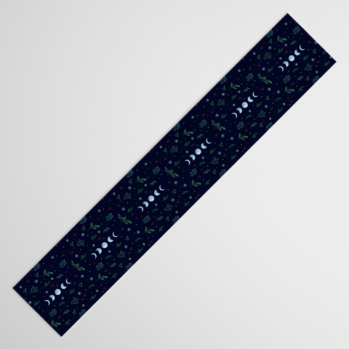 Moonlight Garden - Festive Green Table Runner Gallery Image 3