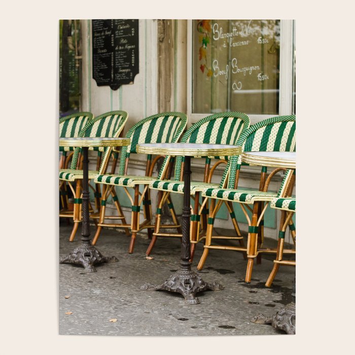 Cafe Views in Paris Poster Gallery Image 1