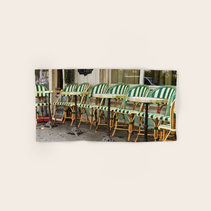 Cafe Views in Paris Bath Towel Gallery Image 1