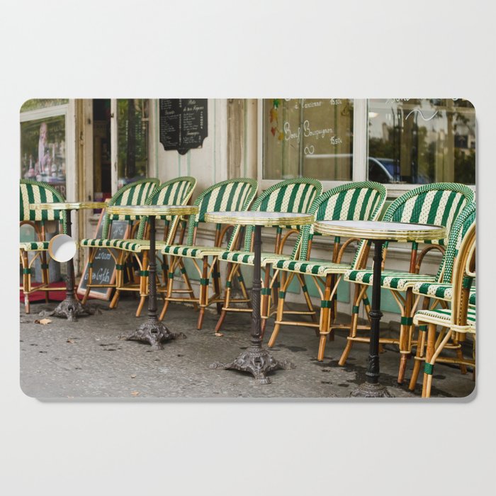 Cafe Views in Paris Cutting Board Gallery Image 1
