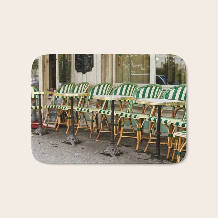 Cafe Views in Paris Bath Mat Gallery Image 1