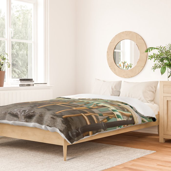Cafe Views in Paris Duvet Cover Gallery Image 2