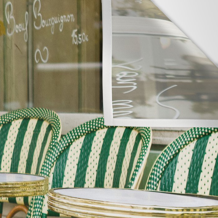 Cafe Views in Paris Wall Tapestry Gallery Image 3