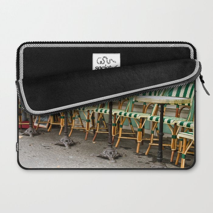 Cafe Views in Paris Laptop Sleeve Gallery Image 2