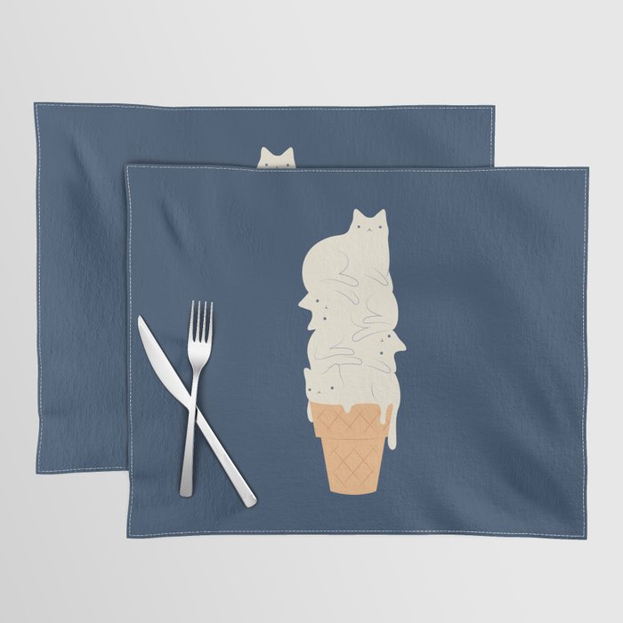 Cat ice cream 2024 Placemat Gallery Image 1