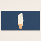 Cat ice cream 2024 Desk Mat Gallery Image 3