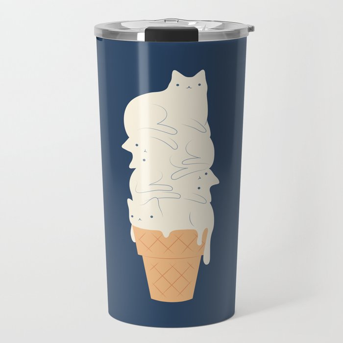 Cat ice cream 2024 Travel Mug Gallery Image 1