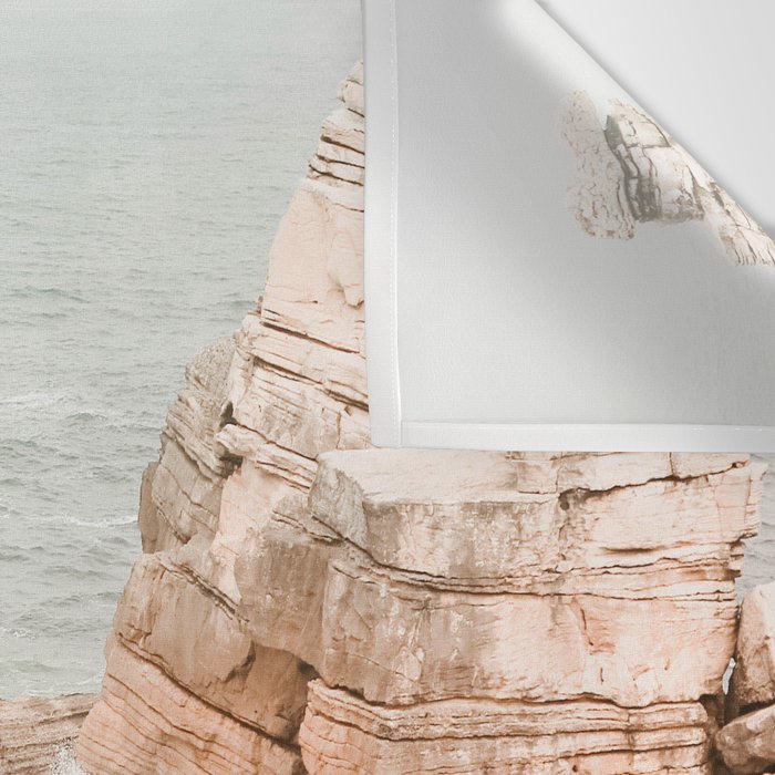 Rocky Coastline Beach View - Ocean Print - Sea - Travel photography by Ingrid Beddoes Wall Tapestry Gallery Image 3