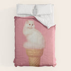Cat Ice Cream - Pink Comforter Gallery Image 6