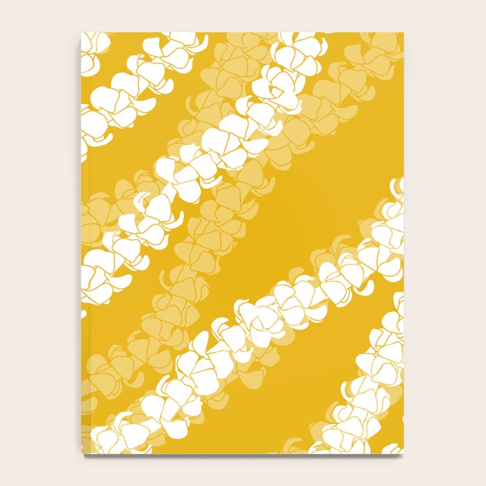 Puakenikeni single leis on Deep yellow Notebook Gallery Image 4
