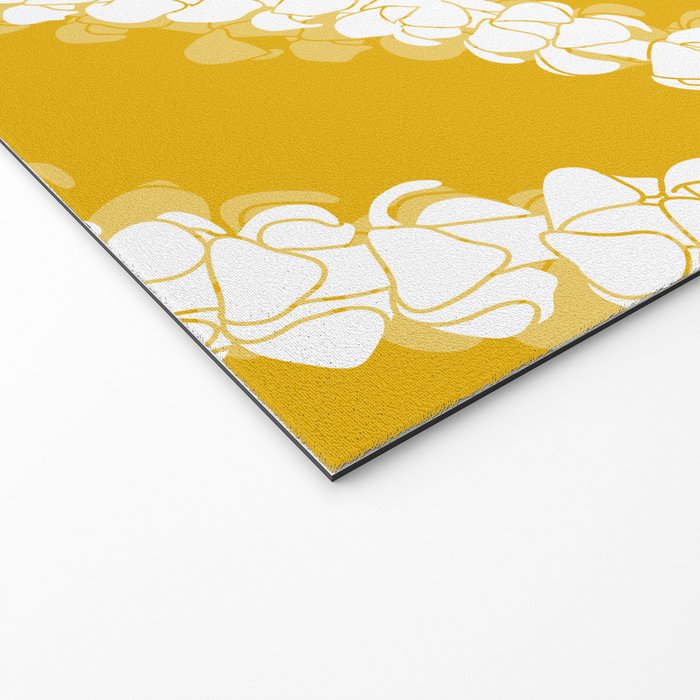 Puakenikeni single leis on Deep yellow Welcome Mat Gallery Image 2
