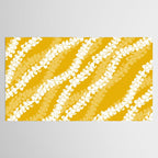 Puakenikeni single leis on Deep yellow Tablecloth Gallery Image 2