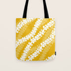 Puakenikeni single leis on Deep yellow Tote Bag Gallery Image 1