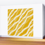 Puakenikeni single leis on Deep yellow Wall Mural Gallery Image 2