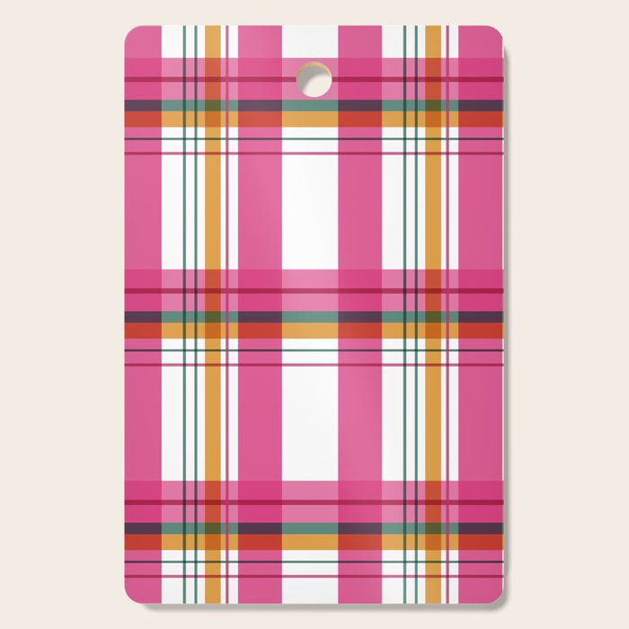 Cheerful Checkered Pattern Cutting Board Gallery Image 1