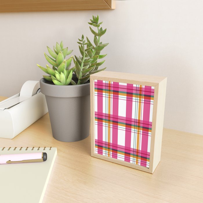 Cheerful Checkered Pattern Mini Art Print Gallery Image 2