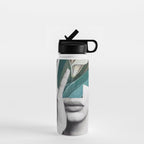 WOMAN WITH FLOWERS 22 Water Bottle Gallery Image 1