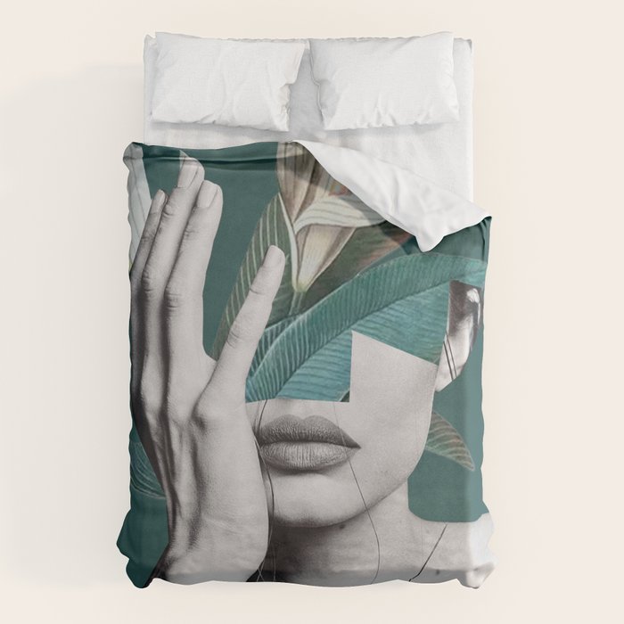 WOMAN WITH FLOWERS 22 Duvet Cover Gallery Image 6