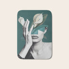 WOMAN WITH FLOWERS 22 Bath Mat Gallery Image 1