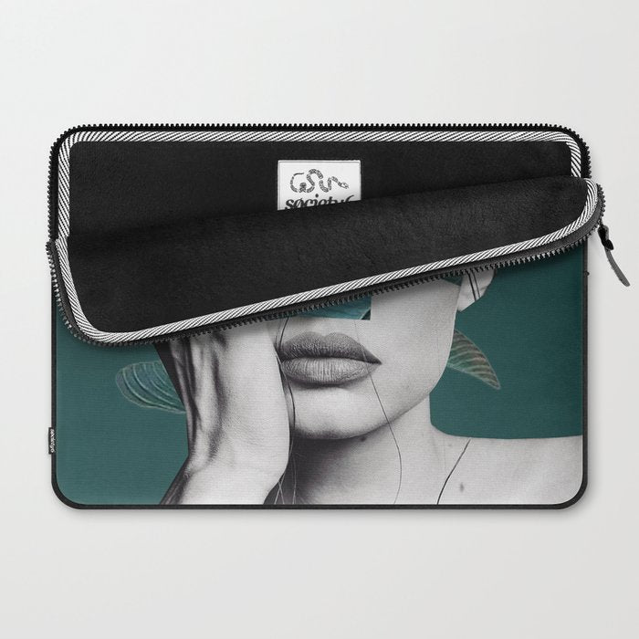 WOMAN WITH FLOWERS 22 Laptop Sleeve Gallery Image 2