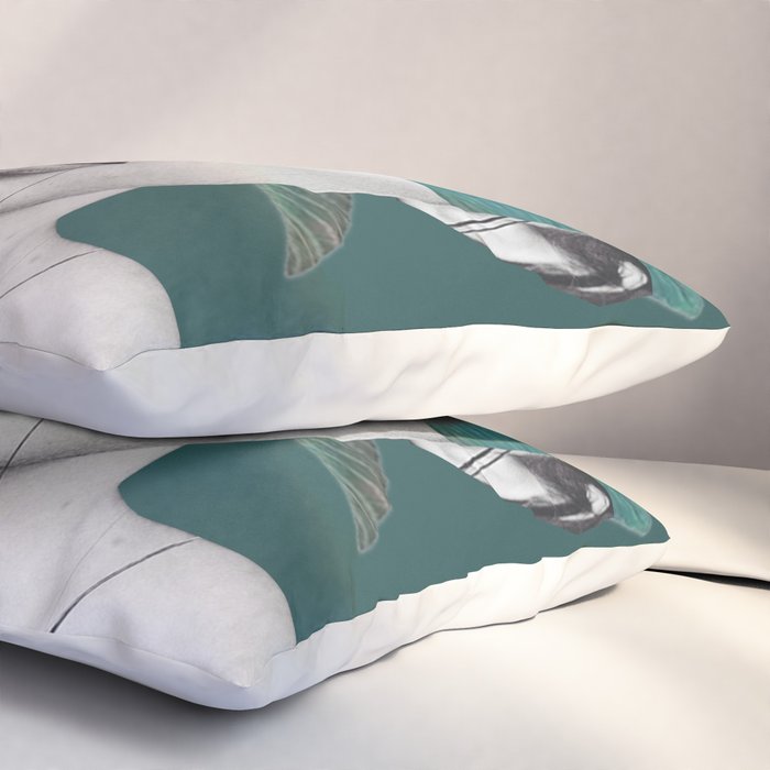 WOMAN WITH FLOWERS 22 Pillow Sham Gallery Image 3