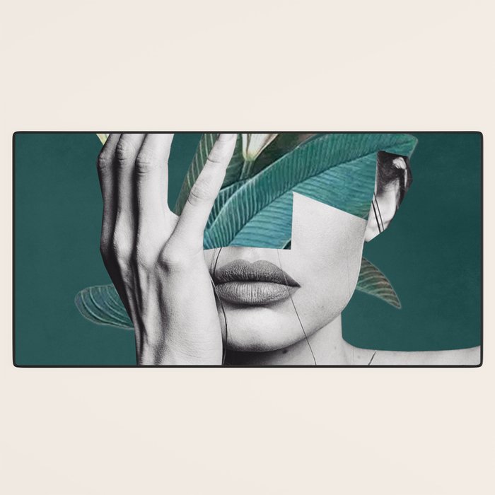 WOMAN WITH FLOWERS 22 Desk Mat Gallery Image 3